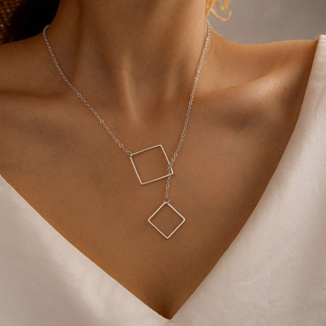 Collana Geometrica Donna argento