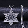 Collana Esagramma Stella di David Giudaismo Ciondolo stile 5