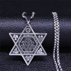 Collana Esagramma Stella di David Giudaismo Ciondolo stile 5