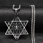 Collana Esagramma Stella di David Giudaismo Ciondolo stile 2