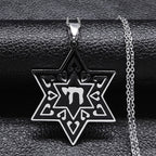 Collana Esagramma Stella di David Giudaismo Ciondolo stile 4