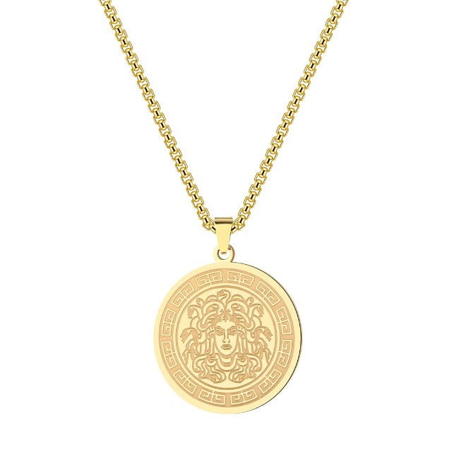 Collana Medusa Gorgone Greca oro