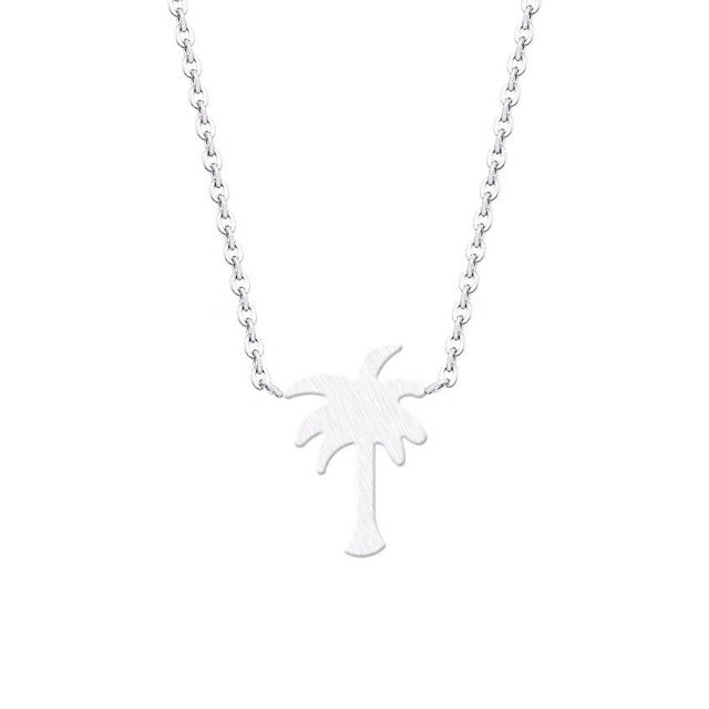 Collier Palmier Or & Argent pour Femme argent