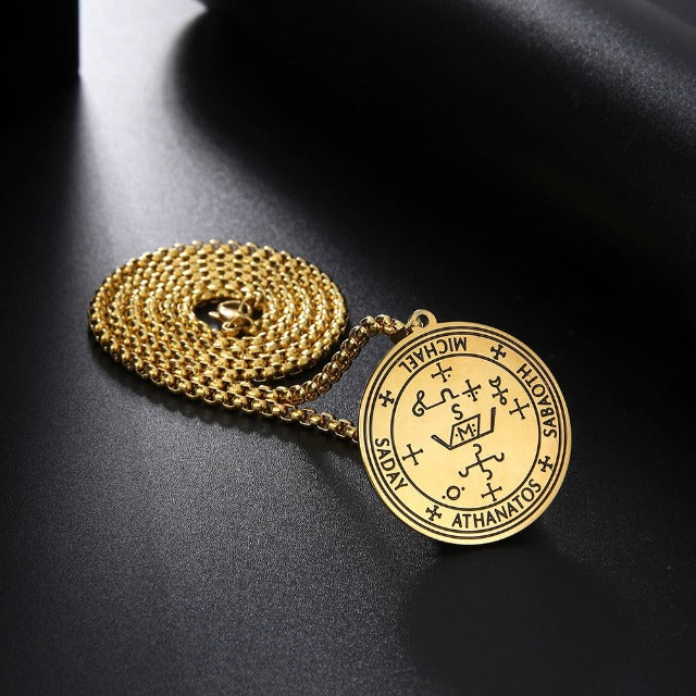Anhänger Halskette Erzengel Gold
