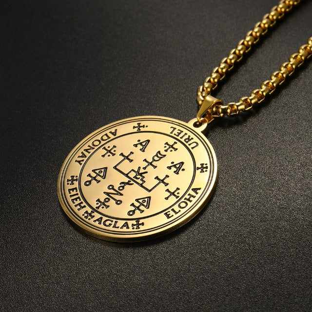 Anhänger Halskette Erzengel Gold