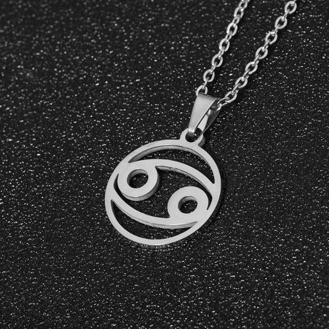 Collier Signe du Zodiaque - Pendentif  12 Constellations