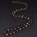 Collier "Triple Protection" en Hematite Oeil-de-Tigre et Obsidienne Chapelet