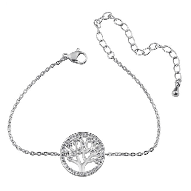 Lebensbaum-Armband aus Silber