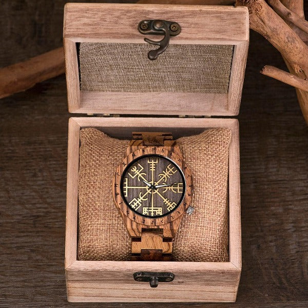 Viking Herrenholz-Uhr Holz