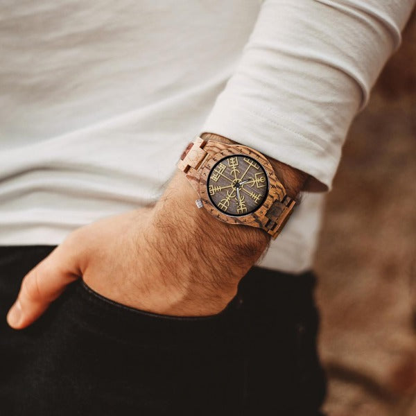 Viking Herrenholz-Uhr Holz