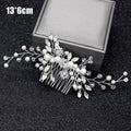 Haarreif Hochzeit Silber
