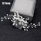 Haarreif Hochzeit Silber