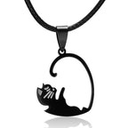 Ciondolo Gatto per Coppia argento