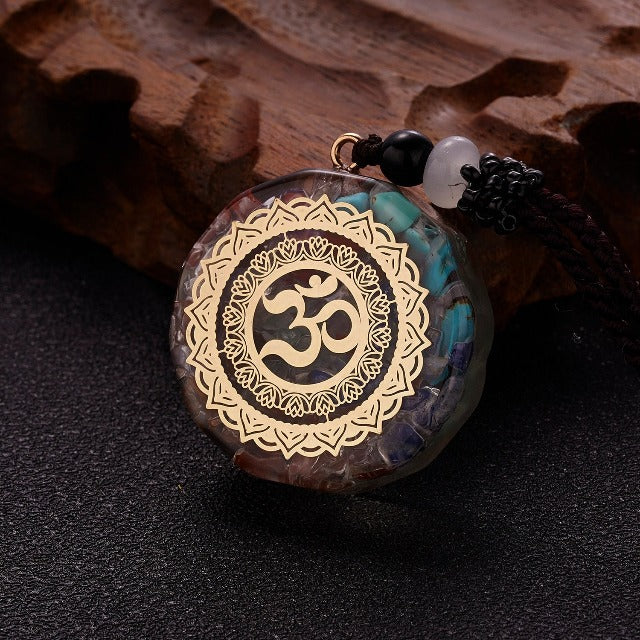 Orgonit Sten Vedhæng & Halskæde til Mænd og Kvinder Beskyttelse & Meditation om